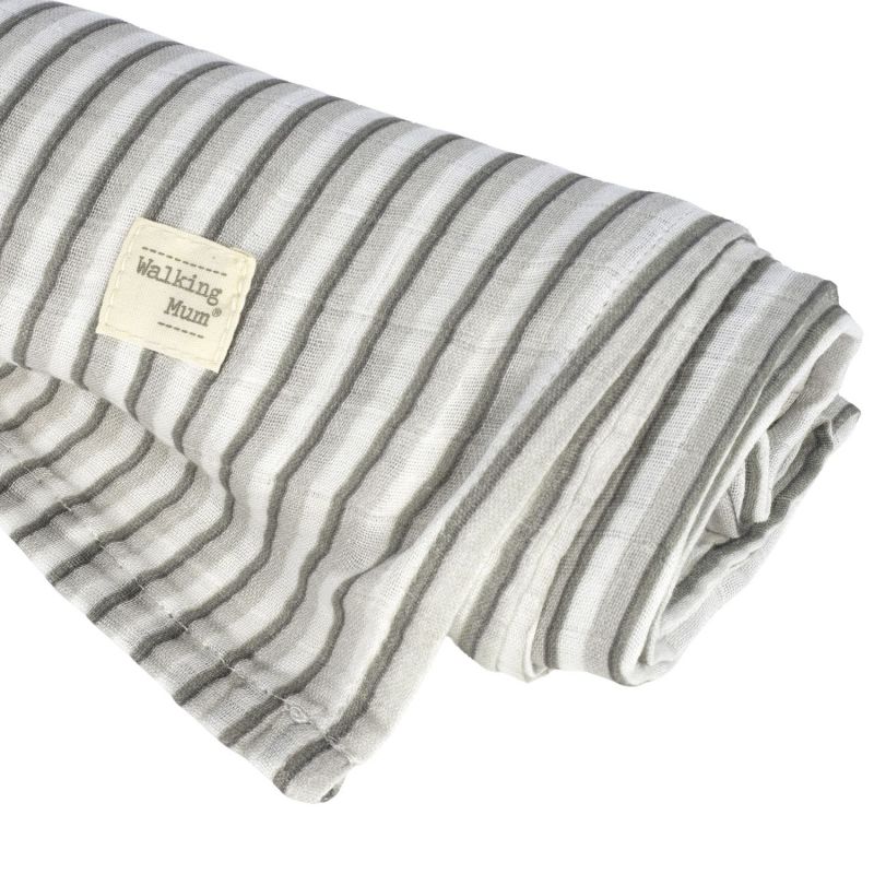 Lange Botton Rayures (120 x 120 cm) Walking Mum Produit 1